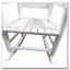 Chaise berçante en bois massif massif