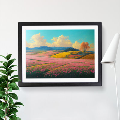 Spring Landscape Meadow Vol.5 1 Piece Single Picture Frame Wall Art