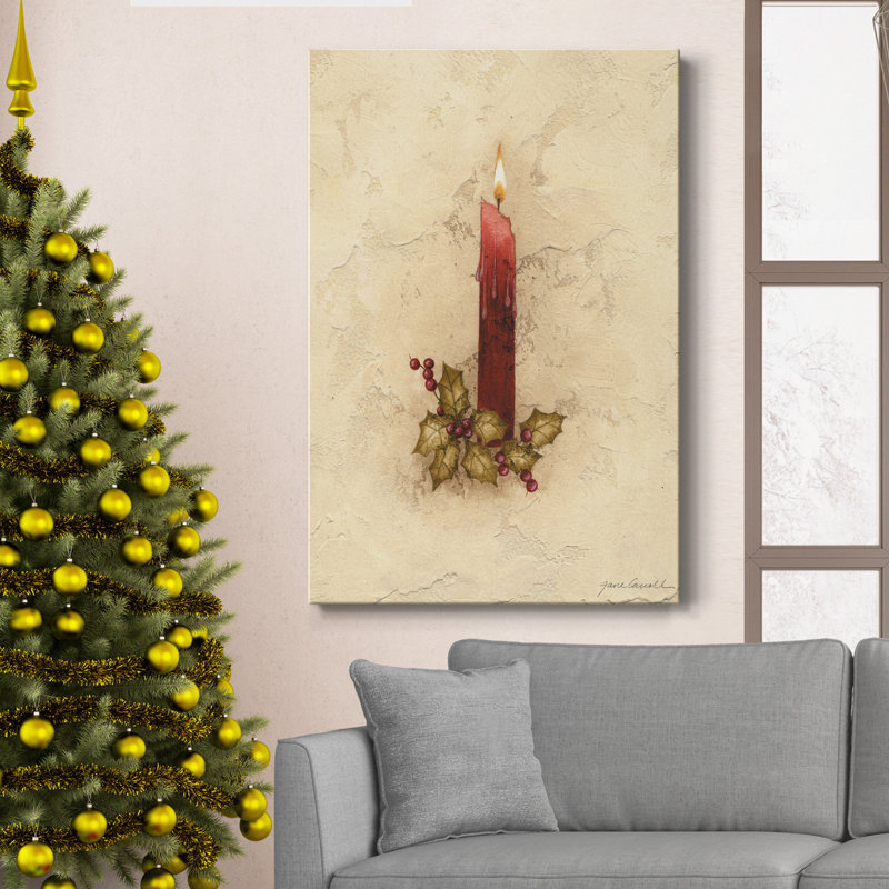 Bougie sur toile tendue avec châssis de qualité supérieure, H 48 po x l 32 po x P 1 po