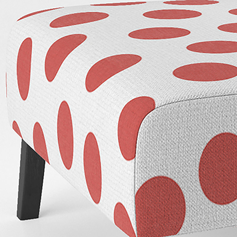 Fauteuil de chambre en velours rouge