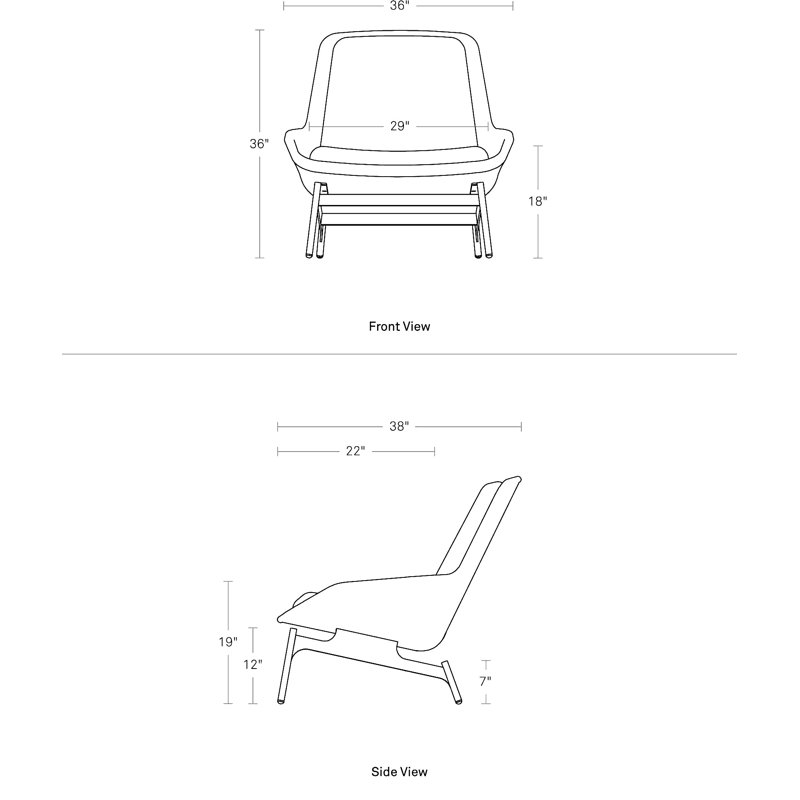 Field Lounge Chair, Moss Velvet Polyester Blend