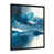 Impression noire sur toile encadrée sélectionné