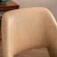 Chaise de bureau Modern Home, chaise de bureau pivotante rembourrée en similicuir, chaise de travail sans accoudoirs avec dossier inclinable, chaise de bureau réglable en hauteur avec roulette, taupe-1600626059
