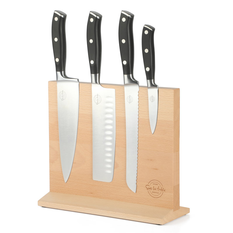 Sur La Table Kitchen Essentials Sur La 5 Piece Stainless Steel Knife Block Set