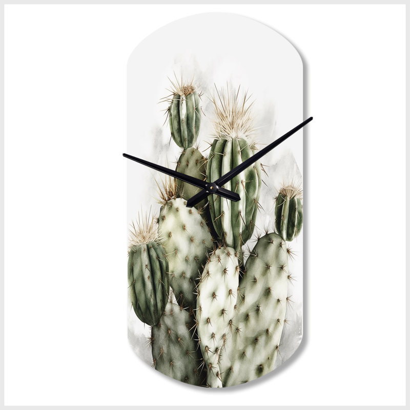 Yoo - Cylinder Shape Large Green Wall Clock Sculpture, Small