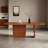 78.74" Modern Dining Table, Solid Wood for 6-10, Retangular Dining table with double Pedestal for DiningRoom-492036703