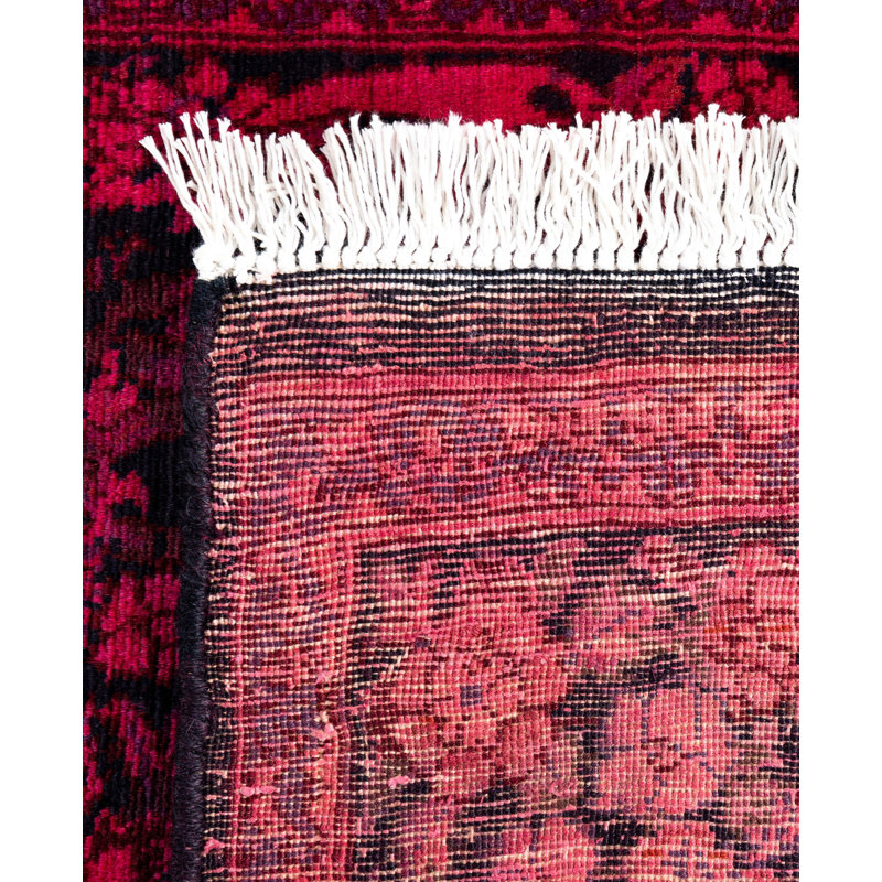 Overdyed One-of-a-Kind 3' 1" X 5' 4" Hand Knotted Area Rug