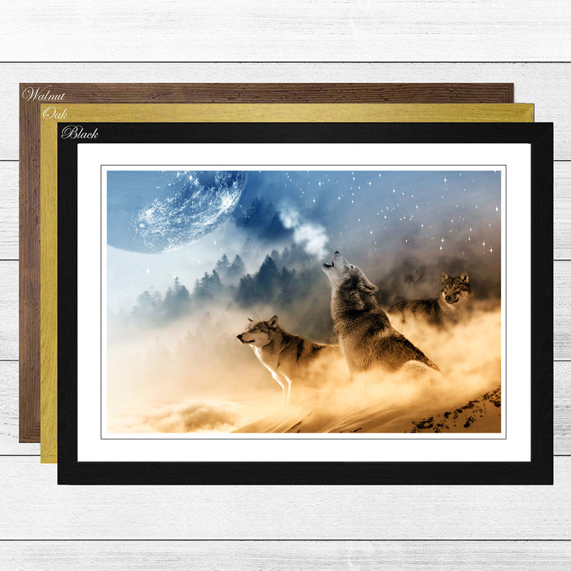 Single Picture Frame Print, Walnut