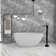 55'' x 28.35'' Freestanding Soaking Acrylic Bathtub