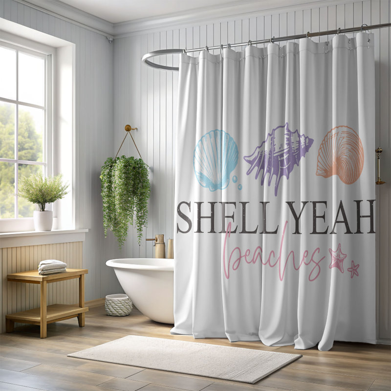 Taziyah Shower Curtain, 74"H x 71"W