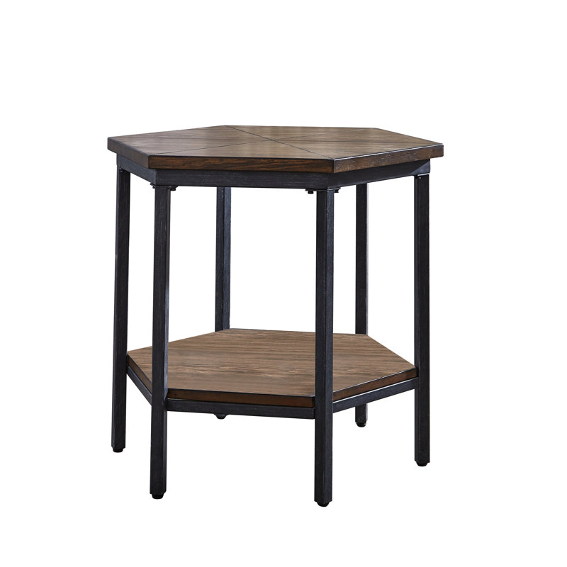 Ultimo - Hexagon End Table - Brown