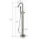 Floor Tub Filler with Diverter