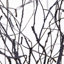 Arbre d'Halloween artificiel pré-éclairé noir avec des chauves-souris et 50 lumières DEL blanc chaud-469501584