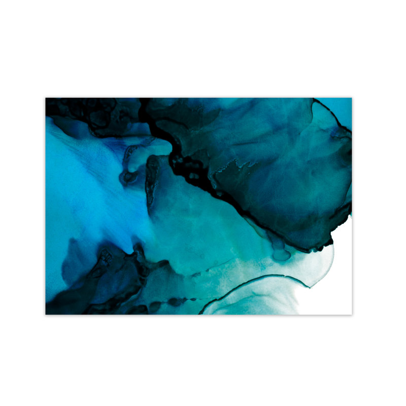 Blue Inspiration Watercolour Original - Painting, 42cm H x 59cm W x 1cm D, No Frame