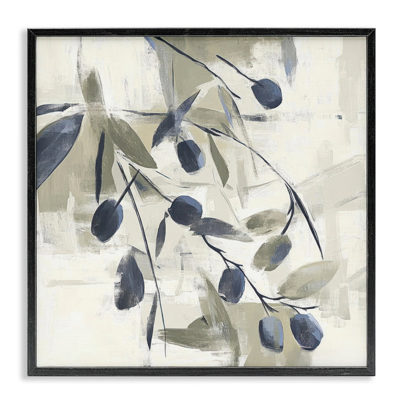 Giclée encadrée de style méditerranéen, par Mona Grace, H 17 po x l 17 po, Giclée encadrée noir minuit