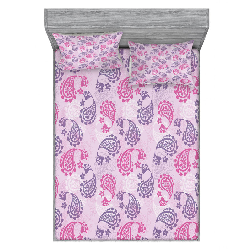 Ensemble de literie traditionnel avec motif cachemires turques, Double