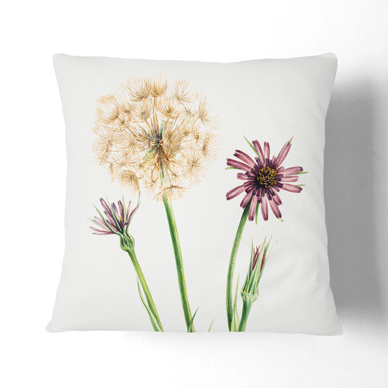 Salsify Scatter Cushion, Black, 40cm H x 40cm W x 15cm D