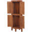 Kai Two-Level Corner Teak Tower Floor Cabinet