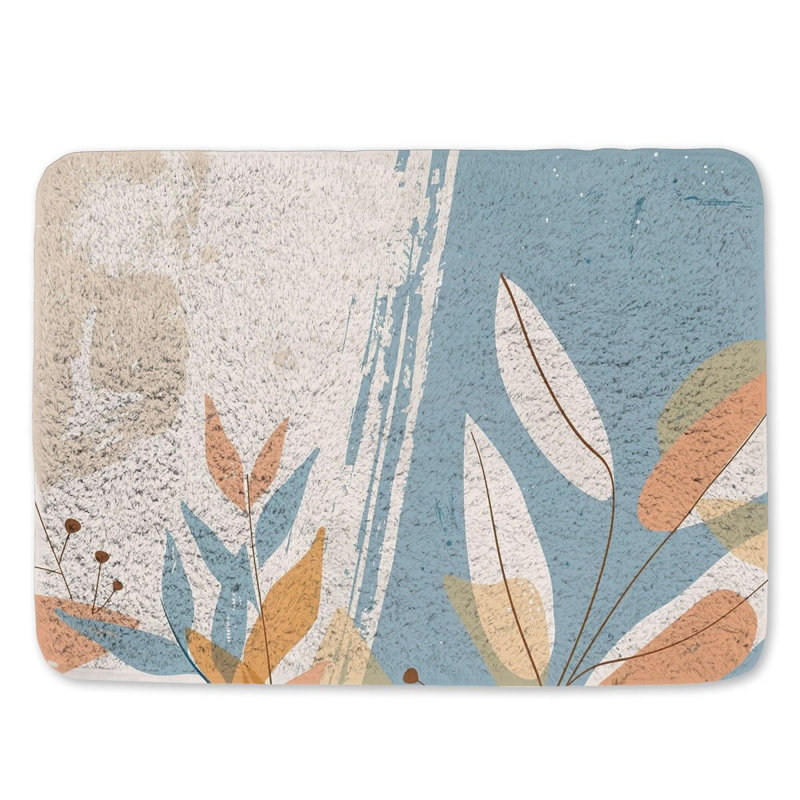Tapis de bain en microfibre / microsuède Seshadri, L 17 po x L 24 po