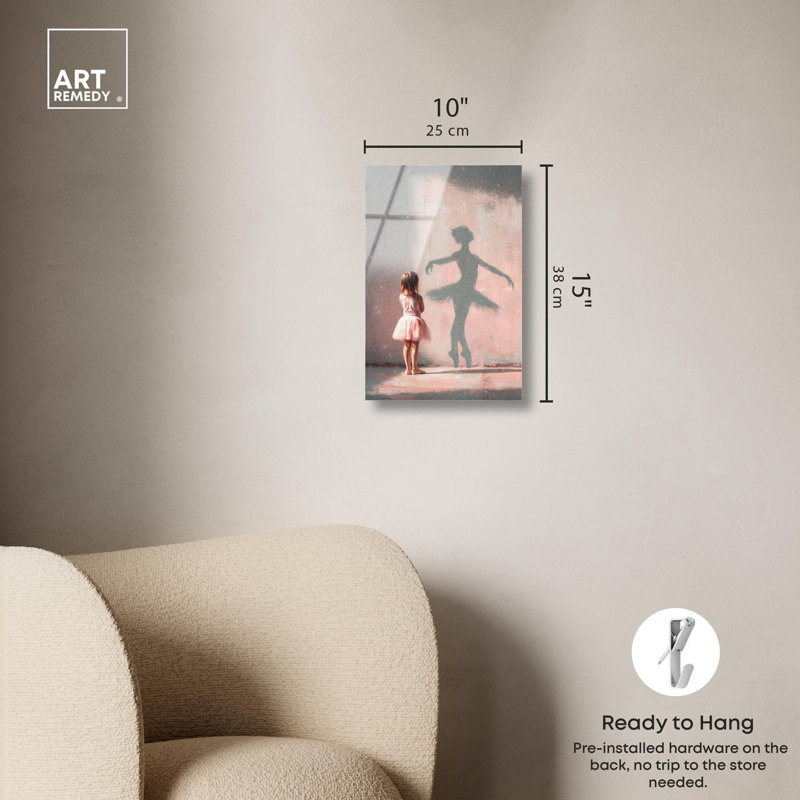 «Little Ballet Dreamer Glam» par Art Remedy, H 15 po x l 10 po