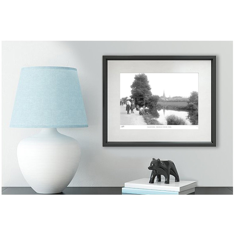 Taunton, French Weir 1906 - Single Picture Frame Print, 45cm H x 60cm W x 2.3cm D