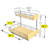 LYNK PROFESSIONAL® Select™ Slide Out Under Sink Kitchen Cabinet Organizer 11.5"W x 18"D, Wood