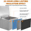 Boîte à glaçons en acier inoxydable, bac à glaçons commercial pour barre de cuisine extérieure