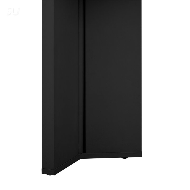 Console avec pieds triangulaires, Noir