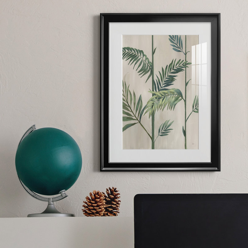 Modern Fronds II - cadre photo, impression, H 18,5 po x l 24,5 po x P 1,5 po, Noir