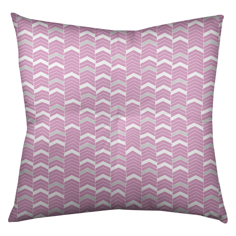 Coussin Rhonda, 30 po x 30 po, Rose / Gris