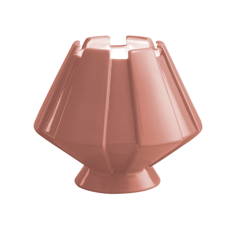 Lampe de table 7 po Kleiber, Rosé lustré, Incandescent
