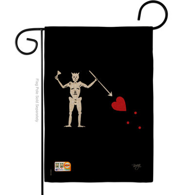 Drapeau de jardin en toile de jute 19 x 13 po Kips Bay