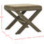 Repose-pieds carré standard en velours de 20,5 po Nixon-121686821