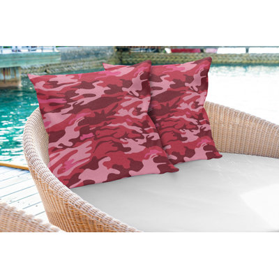 Camo Soldier Autumn Theme Square Pillow Cover