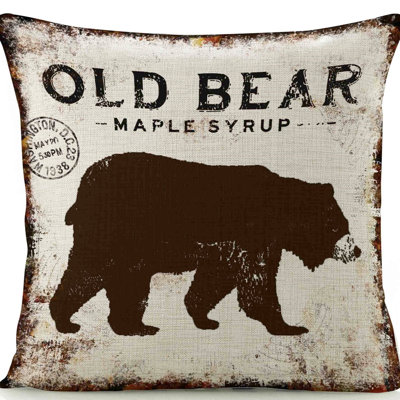  Coussin en lin Old Bear