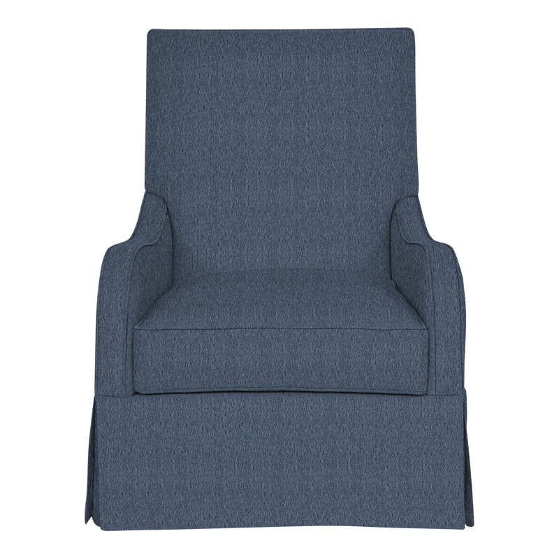 Zoe Slipcovered Armchair, Navada Blue
