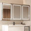 Armoire à pharmacie 60 pi x 30 po à DEL à double porte avec armoires à pharmacie pour salle de bain avec désembuage de miroir