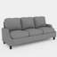 Ensemble de canapé de salon moderne 3 pièces avec canapé modulaire, causeuse et fauteuil pour espaces compacts.