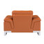 Fauteuil chameau en cuir véritable-26164618