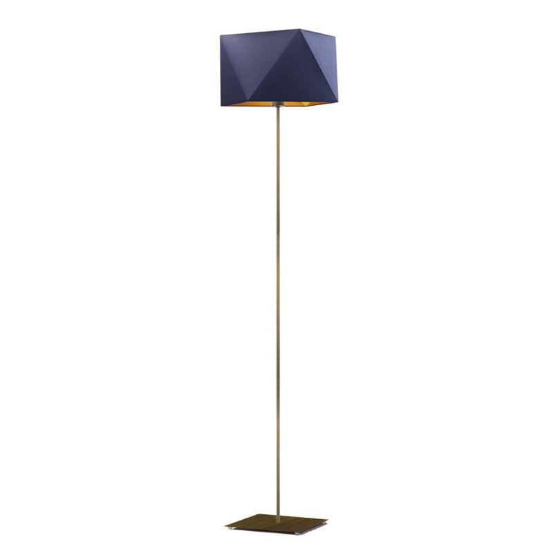 Ayaa 156cm Traditional Floor Lamp, White/Gold Inside, Grey