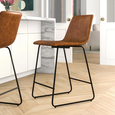 Liekele Upholstered Sled Base Bar Stool