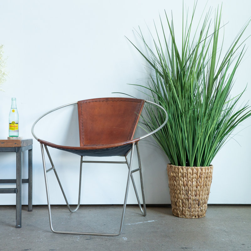 48'' Faux Foliage Grass in Wicker/Rattan Basket