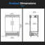 41,3 pieds cubes Pi. Congélateur commercial commercial à 2 portes en acier inoxydable, double congélateur vertical pour cuisine de restaurant