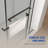 56"-60"W X 76"H Frameless Shower Door, Double Sliding Shower Door, 3/8'' (10Mm) Clear Tempered Glass Shower Enclosure With Square Rail,Double Side Easy Clean Coat,Brushed Nickel Finished With Buffer-111680098