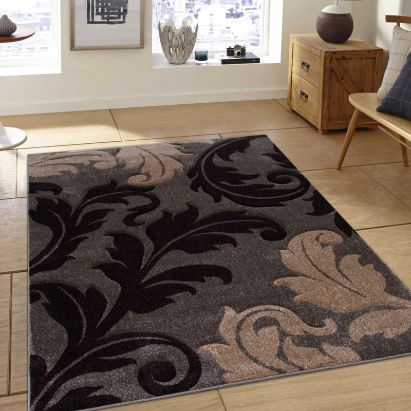 Floral Indoor Rug, Rectangle 5'2" x 7'2"