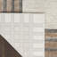 Tapis abstrait ivoire / argent Anvi-678435390