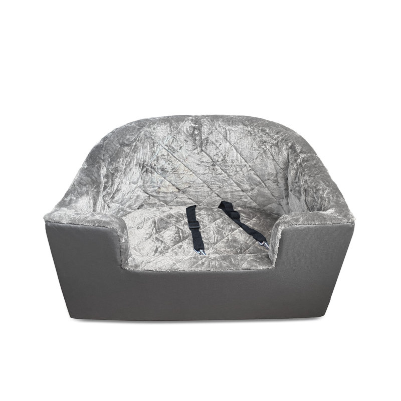 Siège de voiture en polyester Pet Booster, Gris