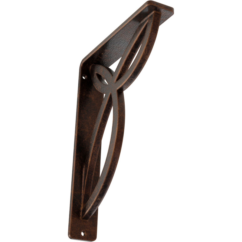 Support en fer forgé Versailles, Cuivre antique, H 8 po x l 1,5 po x P 5,5 po