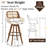 Derek Swivel PU Leather Upholstered Counter Stools and Bar Stools-788386470-788386469