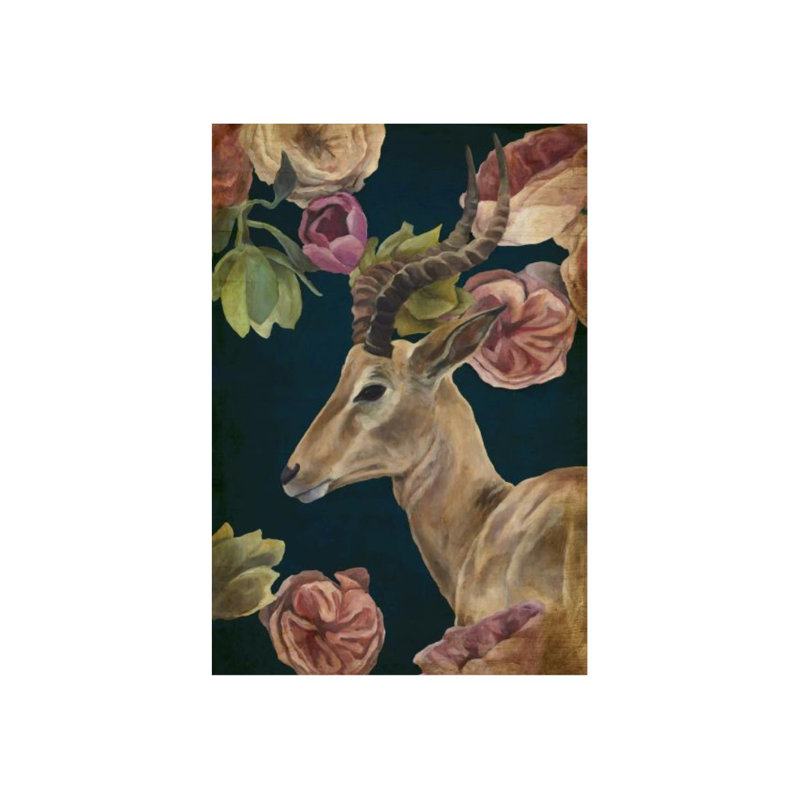 «Wild Bouquet X» par Sarah Atkinson - Impression sur toile, Gel brossé, H 44 po x l 30 po x P 1,5 po